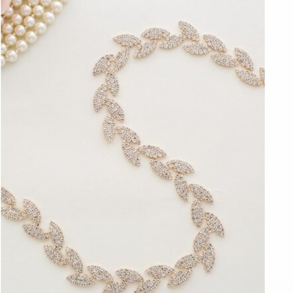 JJ'sHouse Maxi Satin Prom Dress with rhinestone sash and lace bodice - Picture 2 of 11